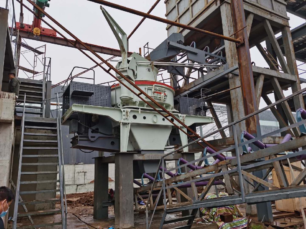 探礦機械在福建三明的制砂機生產現場